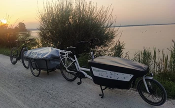 Elevation gain with e-cargo bike and tent trailer - ECOCAMPS