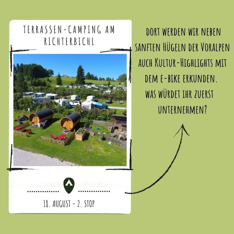 2ème arrêt : Camping en terrasse à Richterbichl – Rottenbuch - ECOCAMPS