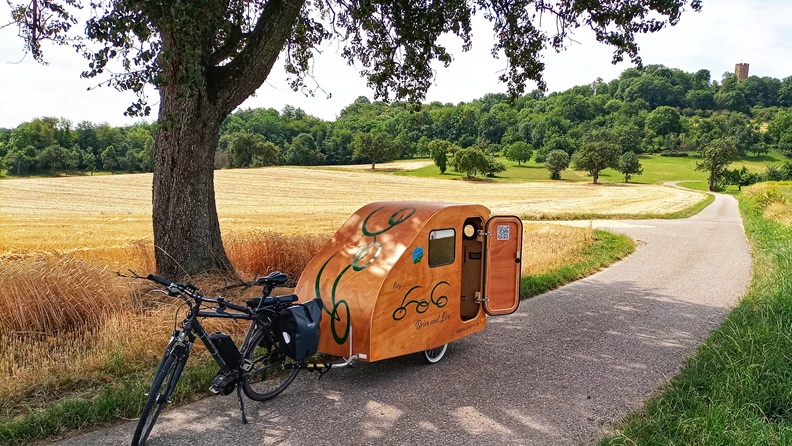 La caravane à vélos i:woody arrive au lac de Constance ! - ECOCAMPS