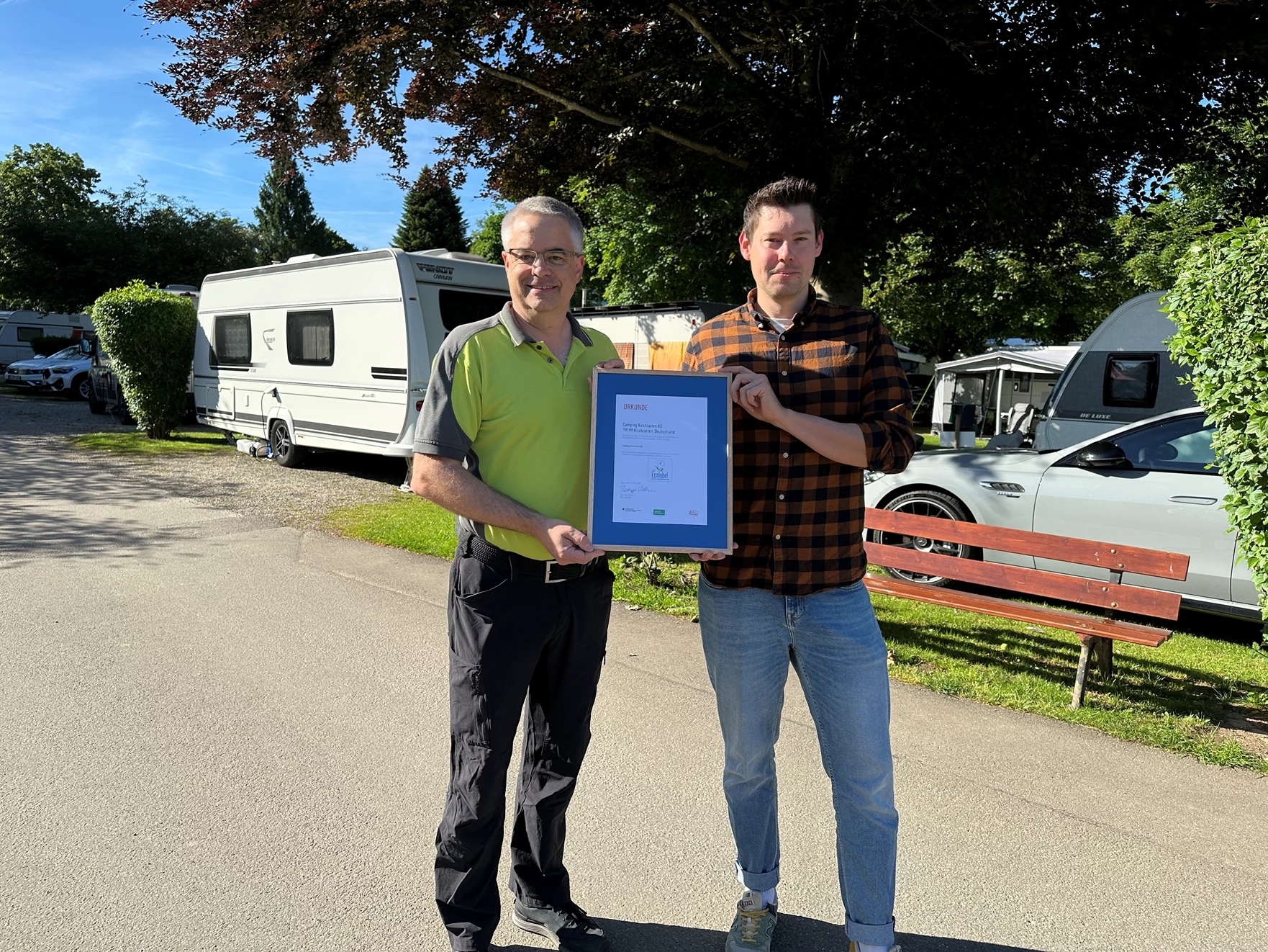 EU Ecolabel Urkunde - Übergabe