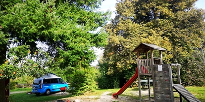Campingplätze - Mietunterkunft: Blockhaus / Hütte - Region Schwaben - Campinggarten Wahlwies - Campinggarten Wahlwies