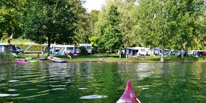 Campings - Ver- und Entstorgung für Wohnmobile: Stromanschluss am Platz - Illmensee - Campingplatz Schachenhorn - Campingplatz Schachenhorn