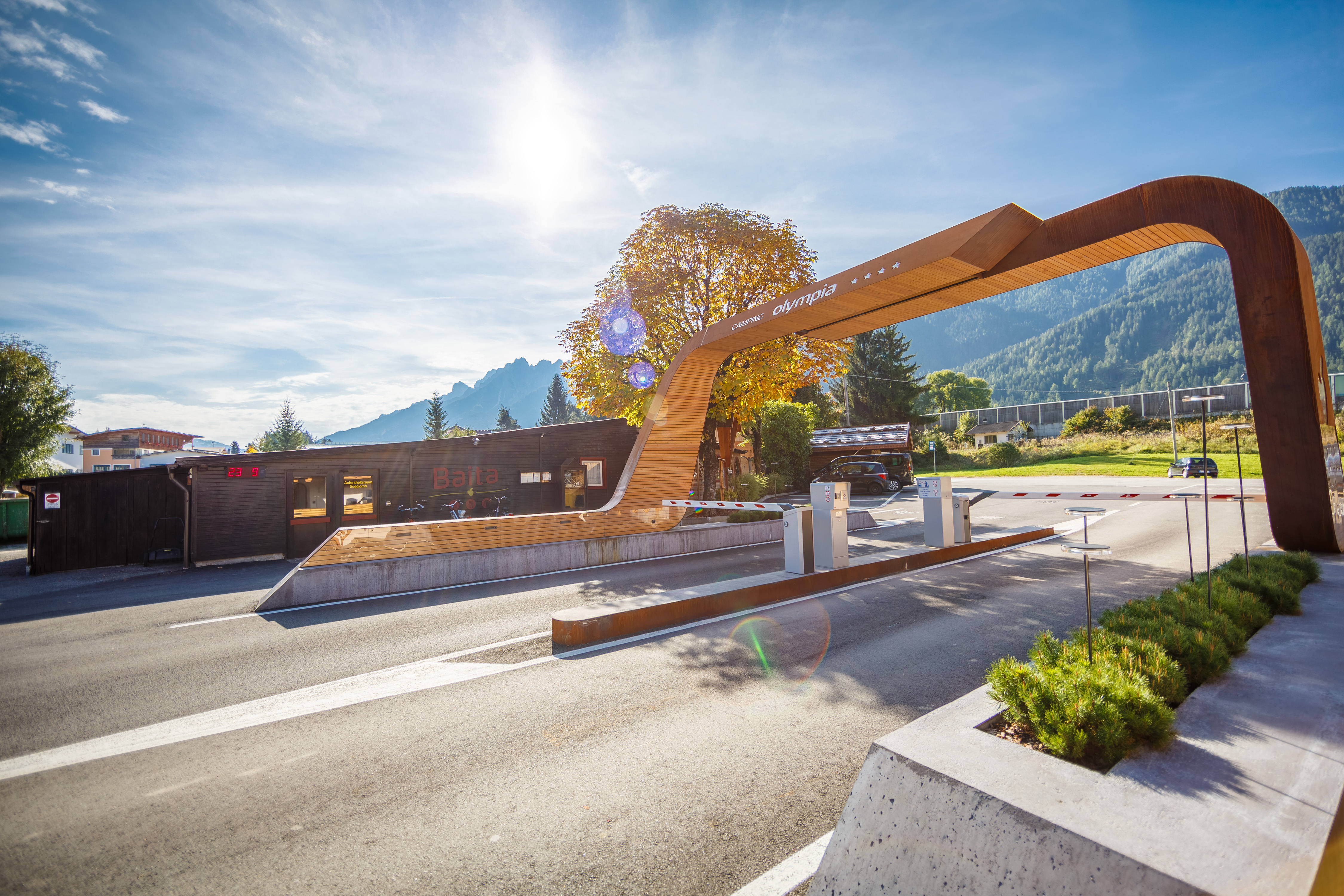 ECOCAMPS: Eingang - Camping Olympia