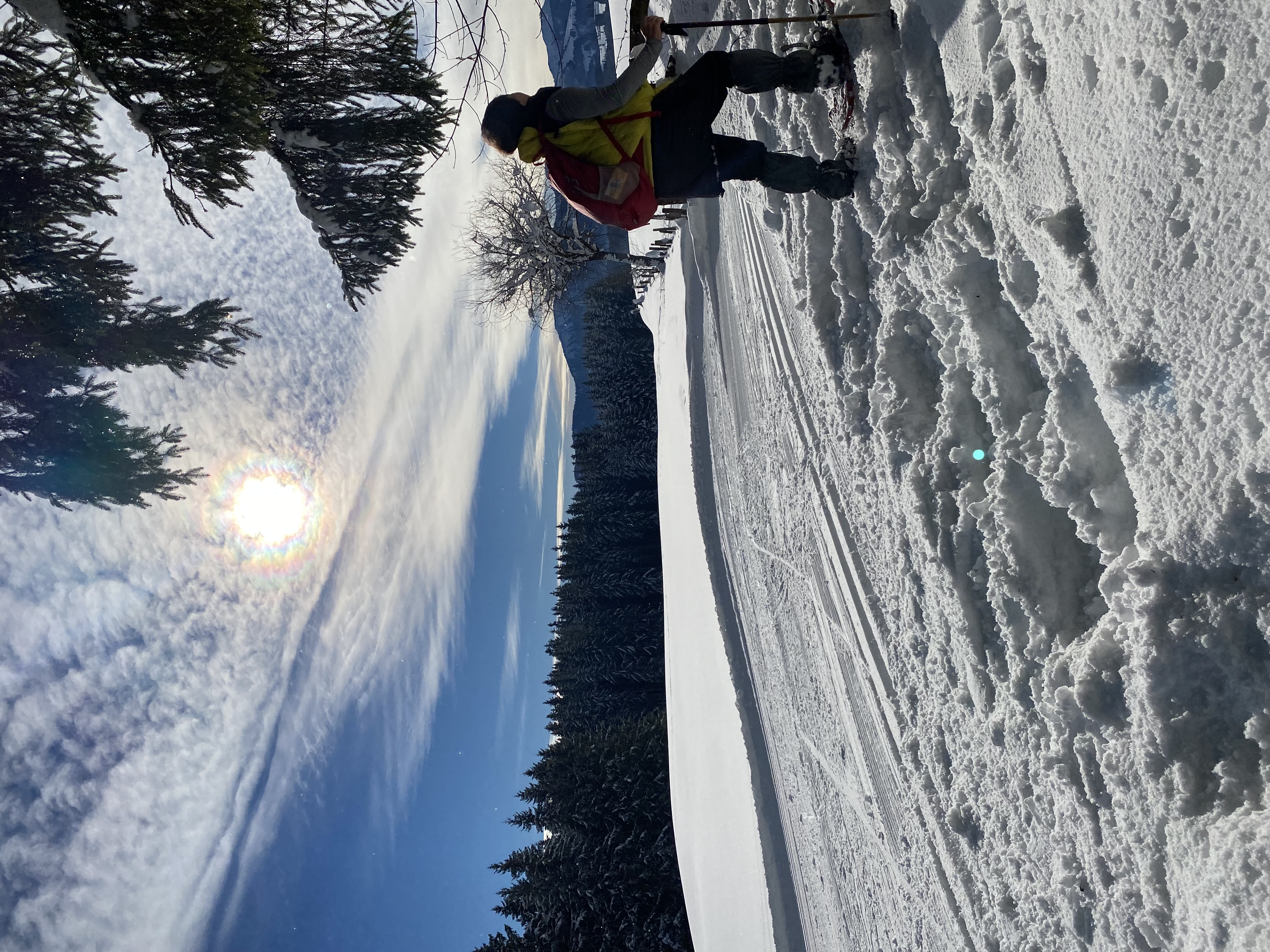 ECOCAMPS: Für Wintergenießer bietet das Allgäu allerhand Möglichkeiten wie z.B. Schneeschuhwandern. - Camping Zeh am See